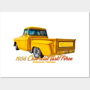 1956 Chevrolet Task Force Pickup Truck Posters and Art